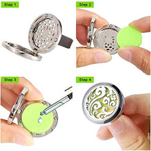 Carica l&#39;immagine nel visualizzatore di Gallery, OOTSR 2pcs Diffusore di oli essenziali per aromaterapia auto, in acciaio... - Ilgrandebazar
