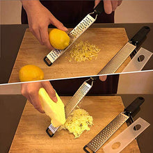 Carica l&#39;immagine nel visualizzatore di Gallery, LEMCASE Zester, Grattugia in Acciaio Inox - Formaggio, Limone, Verdura -... - Ilgrandebazar