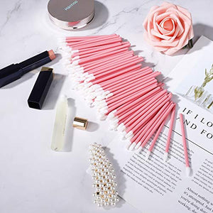Monouso Labbro Pennelli Spazzola 200 Pezzi Mascara Rossetto e Lucentezza Rosa