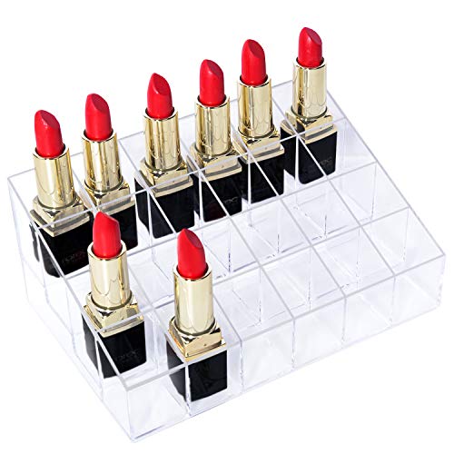 Mobengo Porta rossetto, astuccio in acrilico trasparente per 24 slot - Ilgrandebazar