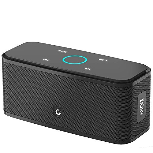 DOSS - Cassa Altoparlante Bluetooth Portatile Soundbox, Pulsanti Touch, Nero