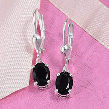 Carica l&#39;immagine nel visualizzatore di Gallery, TJC - Orecchini pendenti da donna, in argento Sterling 925, con tormalina... - Ilgrandebazar