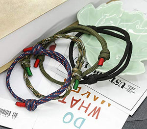 Milacolato 4 Pezzi Braccialetti nautici Intrecciati per Gli Uomini Fatti a... - Ilgrandebazar