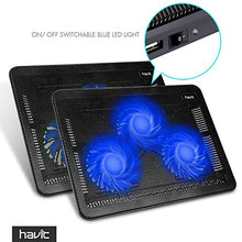 Carica l&#39;immagine nel visualizzatore di Gallery, HAVIT Basi di Raffreddamento per PC Portatili Notebook Cooler 15.6&quot;-17&quot;...