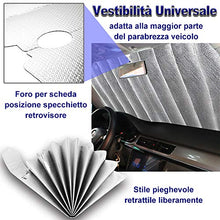 Carica l&#39;immagine nel visualizzatore di Gallery, JTENG Parasole per Parabrezza, Auto Parabrezza 150*80cm