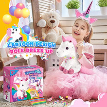 Carica l'immagine nel visualizzatore di Gallery, EUCOCO Peluche Unicorno Bambina Regalo, Regalo Bambina 3-7 Anni Giocattoli Unicorno Kit Pittura per Bambini 3-8 Anni Femmina Giochi Gioco di Ruolo Bambini 3-7 Anni Regalo Ragazza Braccialetto
