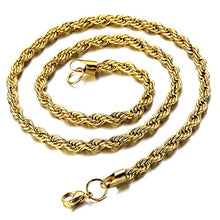 Carica l&#39;immagine nel visualizzatore di Gallery, COOLSTEELANDBEYOND Grande Oro Collana con Pendente Gesù Cristo Crocifisso... - Ilgrandebazar