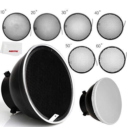 Diffusore riflettore standard 18 cm con griglia a nido d'ape...