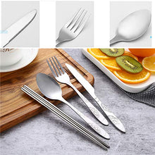 Carica l'immagine nel visualizzatore di Gallery, HEEFEN 2 Set Posate da Viaggio all'aperto, di in Acciaio Inox...