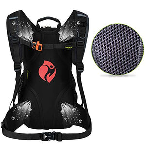 BWBIKE Zaino da Bici Ciclismo, Bicicletta Nero 15l