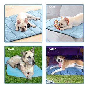 XIAPIA - Cani Cuscino Impermeabile di Grandi Dimensioni, con blu