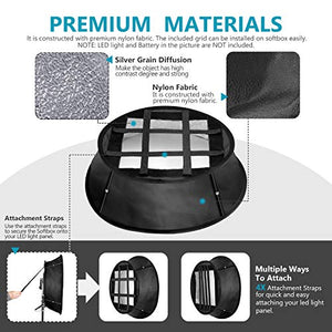 Neewer Softbox Pieghevole Diffusore Compatibile con Luci 480/660/530...
