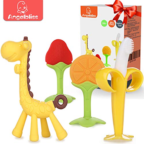 ANGELBLISS massaggia gengive per neonati,dentizione neonati Giocattolo,Denti... - Ilgrandebazar