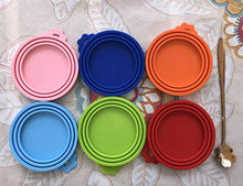 Carica l'immagine nel visualizzatore di Gallery, MQIAN Coperchi per scatolette di Cibo Animali, 3 Misure, Lavabili in...
