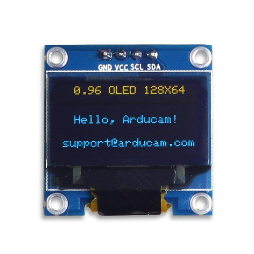 ARCELI 0.96 pollici Modulo OLED 12864 128x64 Blue White SSD1306 Driver I2C... - Ilgrandebazar