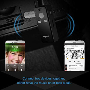 Aigital Ricevitore Bluetooth Adattatore Audio Portatile Wireless Auto Grigio