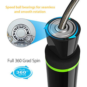 TechRise Corda per Saltare, Saltare Regolabile Speed Skipping Rope...