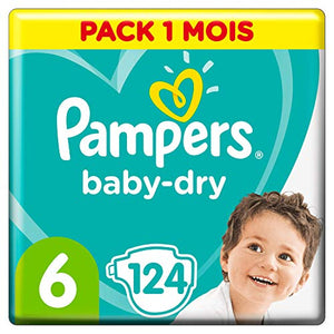 Pampers Baby-Dry, Pannolini, Taglia 6( 13- 18kg), 6 (15-30 kg) - Ilgrandebazar