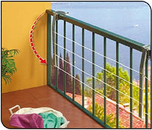 Carica l&#39;immagine nel visualizzatore di Gallery, Gimi Ring Stendibiancheria da Balcone, Stendino Esterno, Sistema a... - Ilgrandebazar
