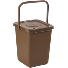 Carica l'immagine nel visualizzatore di Gallery, Ecoplast Pattumiera per Raccolta Differenziata, Apertura a Libro, Flessibile e Indeformabile, Resiste a tutte le Temperature, Interno ed Esterno, Oltre 80% Plastica Riciclata, Made in Italy, Marrone