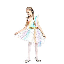 Carica l&#39;immagine nel visualizzatore di Gallery, Costume Unicorno Bambina Carnevale Vestito Principessa Con Corno Fata... - Ilgrandebazar