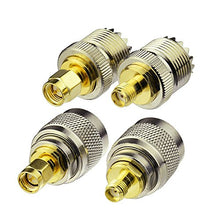 Carica l'immagine nel visualizzatore di Gallery, Eightwood Adattatore SMA UHF Kit da a adattatore 4 Tipo per SMA-UHF
