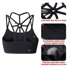 Carica l'immagine nel visualizzatore di Gallery, YIANNA Donna Reggiseno Sportivo Senza Ferretto Reggiseni con M, Nero - Ilgrandebazar
