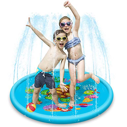 Stuoia per Giochi con Spruzzi E d'Acqua Bambini blu-110CM / 43Inch