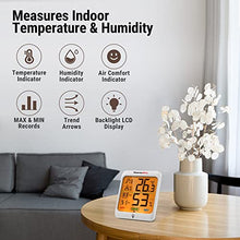 Carica l&#39;immagine nel visualizzatore di Gallery, ThermoPro TP53 Termometro Igrometro Interno Misuratore di Umidità e Temperatura Ambiente Digitale Termoigrometro Professionale per Casa con Tocca Retroilluminazione