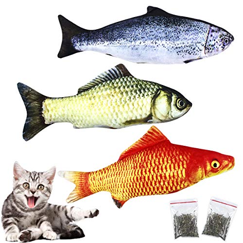 NATUCE 3PCS 30CM Catnip Giocattoli per Gatti e 2 Catnip, Simulazione B