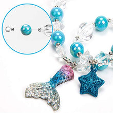 Carica l&#39;immagine nel visualizzatore di Gallery, Set di collana con ciondolo a forma coda sirena per bambine,... - Ilgrandebazar