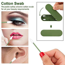 Carica l&#39;immagine nel visualizzatore di Gallery, Tampone Di Cotone Riutilizzabile, Cotton Fioc Silicone verde - Ilgrandebazar