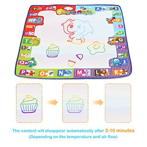 Fansteck Doodle Tappeto Magico, Aquadoodle per Bambini Misura Grande 78*78cm - Ilgrandebazar
