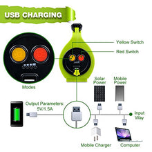 Carica l'immagine nel visualizzatore di Gallery, EULOCA Torcia Lanterna LED 3 in 1, Lampada Ricaricabile USB Portatile Impermeabile, 2600mAh CREE LED dimmerabile da Campeggio, Pesca, Trekking, Emergenze Escursioni