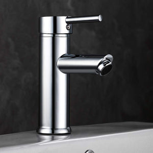 GAVAER Rubinetto Bagno Lavabo, Elegant Miscelatore Cromato E-7092