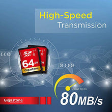 Carica l&#39;immagine nel visualizzatore di Gallery, Gigastone Scheda di Memoria SDXC da 64GB, set 2. Velocità Lettura Fino...