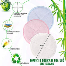 Carica l&#39;immagine nel visualizzatore di Gallery, Dischetti Struccanti Riutilizzabili E Lavabili In Bambù 12 Cuscinetti... - Ilgrandebazar