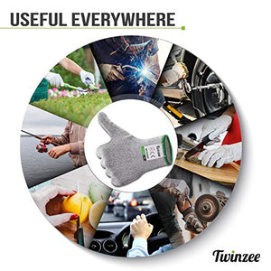 Twinzee® Guanti Anti Taglio - Protezione di Livello 5 ad Alte Medium - Ilgrandebazar