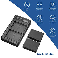 Carica l&#39;immagine nel visualizzatore di Gallery, Miady, set di 2 batterie LP-E10 e caricabatterie per fotocamera compatibile...