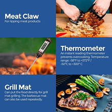 Carica l'immagine nel visualizzatore di Gallery, Edihome, Set Barbecue, Accesori Barbecue, 25 Pezzi, Kit Professionale, BBQ, Acciaio Inossidabile, Regalo Uomo, con Custodia Premium Grill