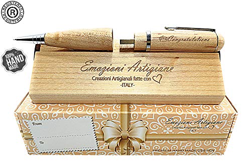 Penna Regalo Originale in Legno Multifunzione USB 32Gb, per: Laurea,...