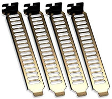 Carica l'immagine nel visualizzatore di Gallery, SilverStone SST-Aeroslots - placca di ventilazione per slot PCI, 4 pezzi, effetto Nickel