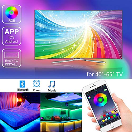LED TV Retroilluminazione, Striscia RGB alimentata USB per 4pcs x 50cm