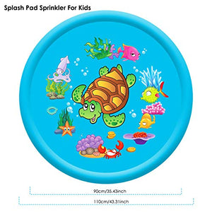 Stuoia per Giochi con Spruzzi E d'Acqua Bambini blu-110CM / 43Inch