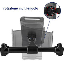 Carica l&#39;immagine nel visualizzatore di Gallery, Tryone Supporto Tablet Poggiatesta Auto, supporto per tablet sedile Nero