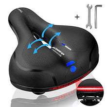 Carica l'immagine nel visualizzatore di Gallery, OKBONN Sella Bici,Sedile Bicicletta Ergonomica Comoda Impermeabile con Molla...