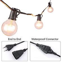 Carica l&#39;immagine nel visualizzatore di Gallery, 25Ft catena a lampadina, luci stringhe con 25 lampadine a incandescenza G40 2