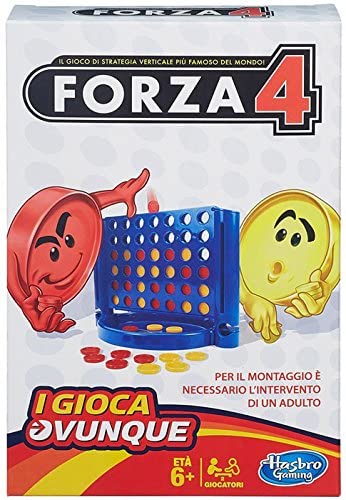 Hasbro Gaming - Forza 4 Travel, Gioco in Scatola, B1000103 [Versione in Italiano]