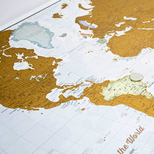 Carica l'immagine nel visualizzatore di Gallery, Scratch the World® poster mappa del mondo - da grattare via i posti in cui... - Ilgrandebazar