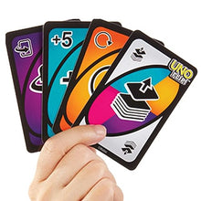 Carica l'immagine nel visualizzatore di Gallery, UNO FLIP! - Il mitico gioco di carte per tutta la famiglia in nuova elettrizzante variante, con il mazzo fronte/retro e una carta speciale FLIP, giocattolo per bambini, 7+ anni, GDR44